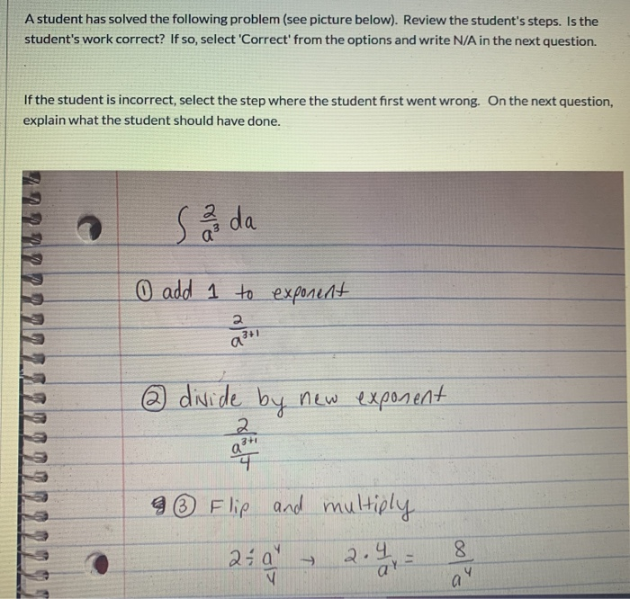 Solved A student has solved the following problem (see | Chegg.com