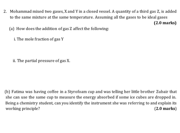 Solved 1. Teacher Explained The Gas Laws To The Students And | Chegg.com