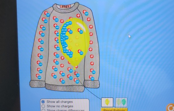 Solved does the balloon or sweater more net charge ( | Chegg.com