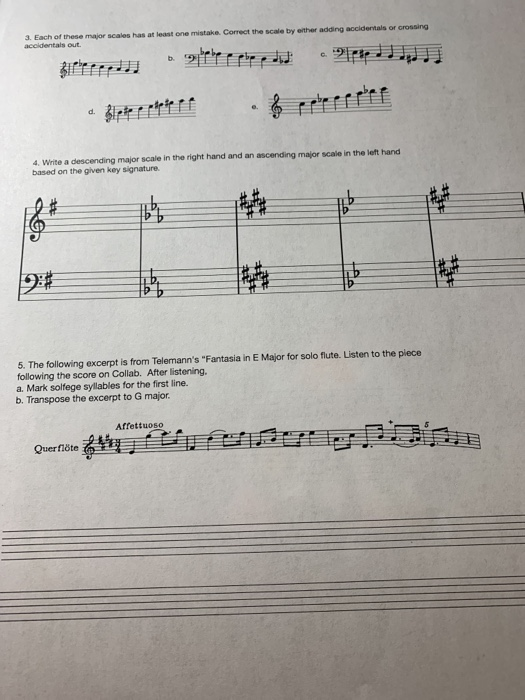 30 Points 1 Notate The Half Step Above Each Note Chegg Com