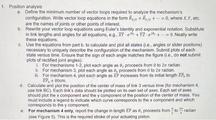 1. Position analysis a. Define the minimum number of | Chegg.com