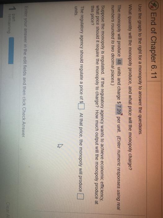 Solved B End Of Chapter 6 11 Use The Graph To The Right For Chegg