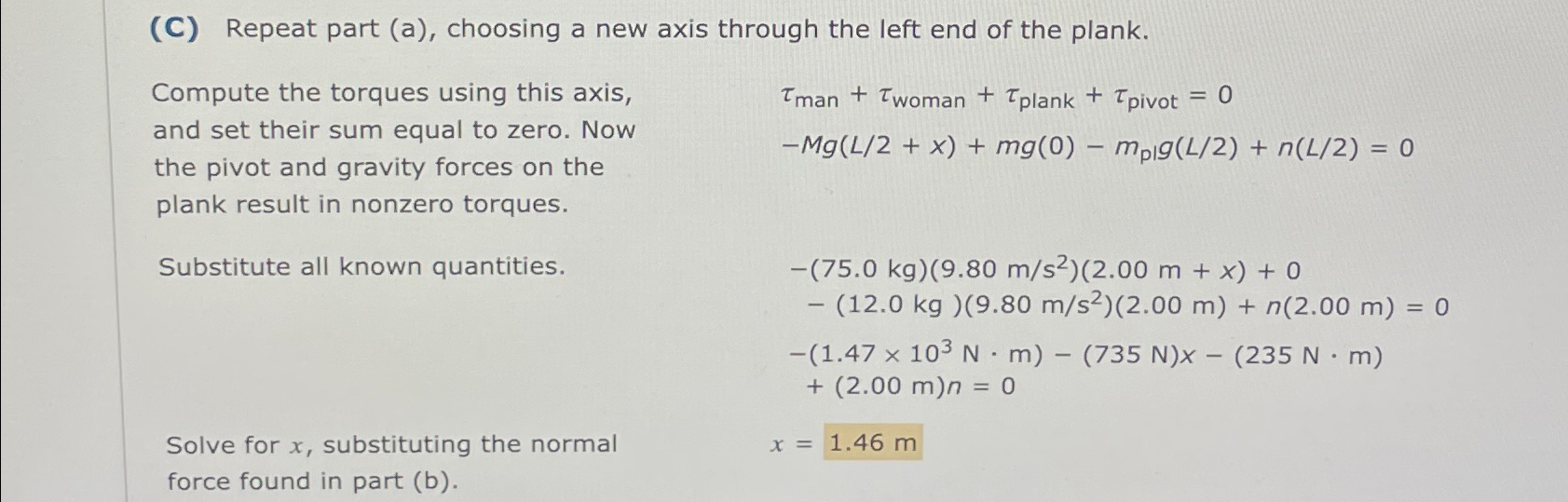 Solved I just need c. ﻿Use the worked example above to help | Chegg.com