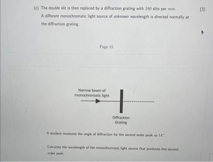 Solved 9. The diagram below shows an experiment using a | Chegg.com