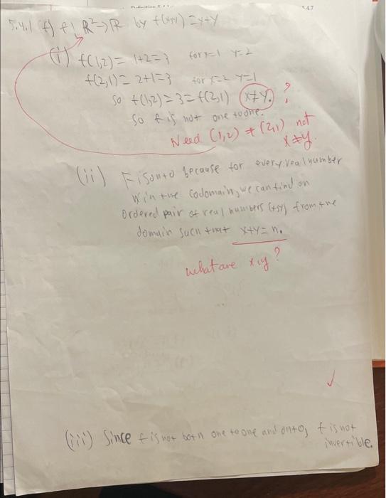 Solved 1. For each function f, (i) determine whether f is | Chegg.com