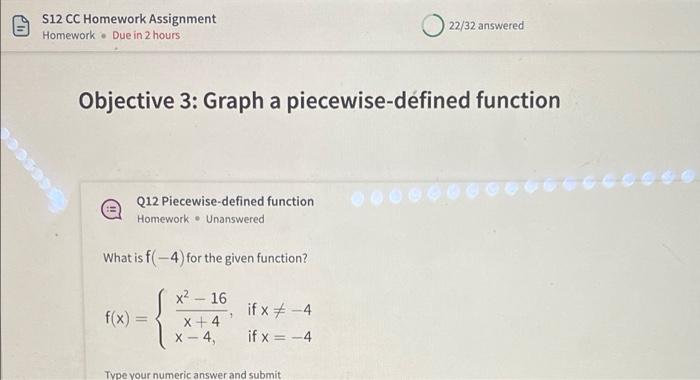 Solved S12 CC Homework Assignment Homework . Due in 2 hours | Chegg.com