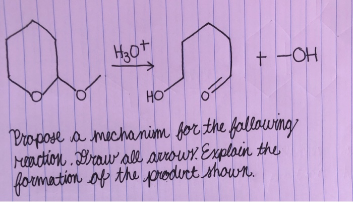 Solved Propose a mechanism for the following reaction. Draw | Chegg.com