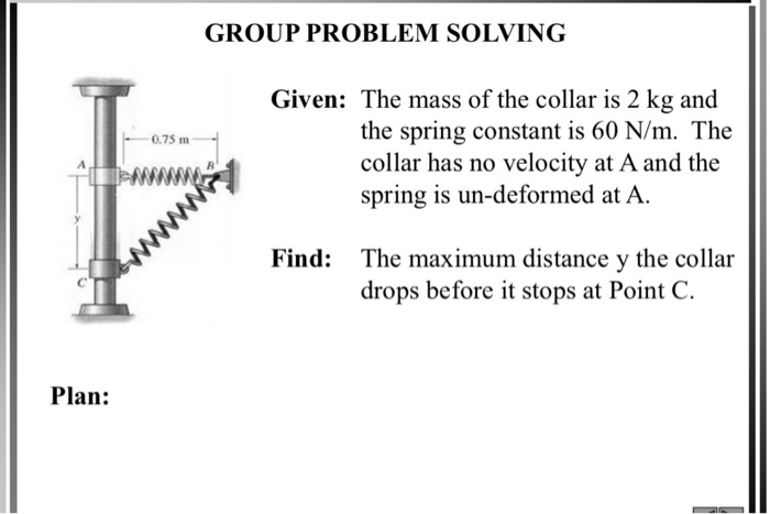 Solved GROUP PROBLEM SOLVING -0.75 m Given: The mass of the | Chegg.com