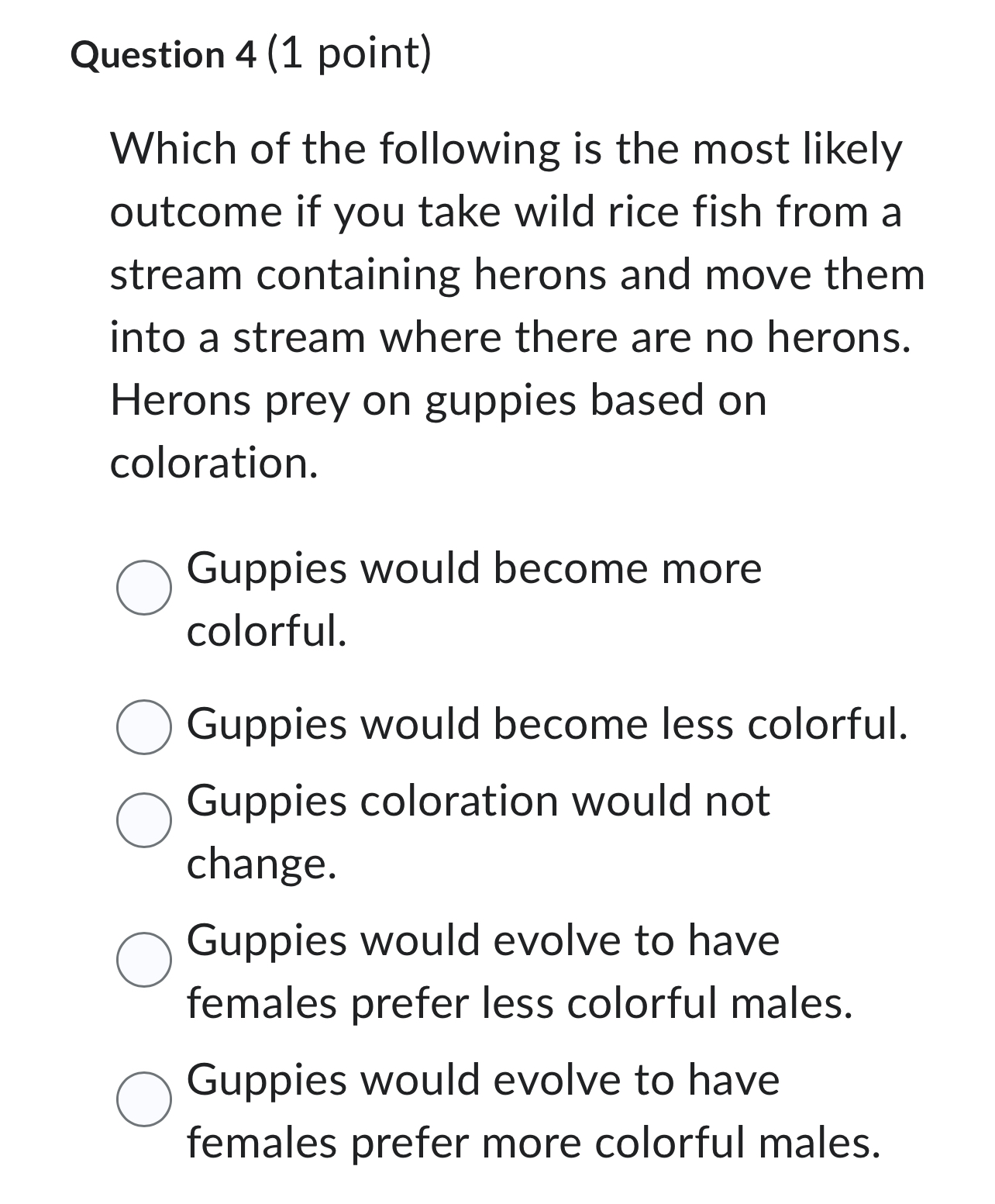 Solved Question 4 (1 ﻿point)Which of the following is the | Chegg.com