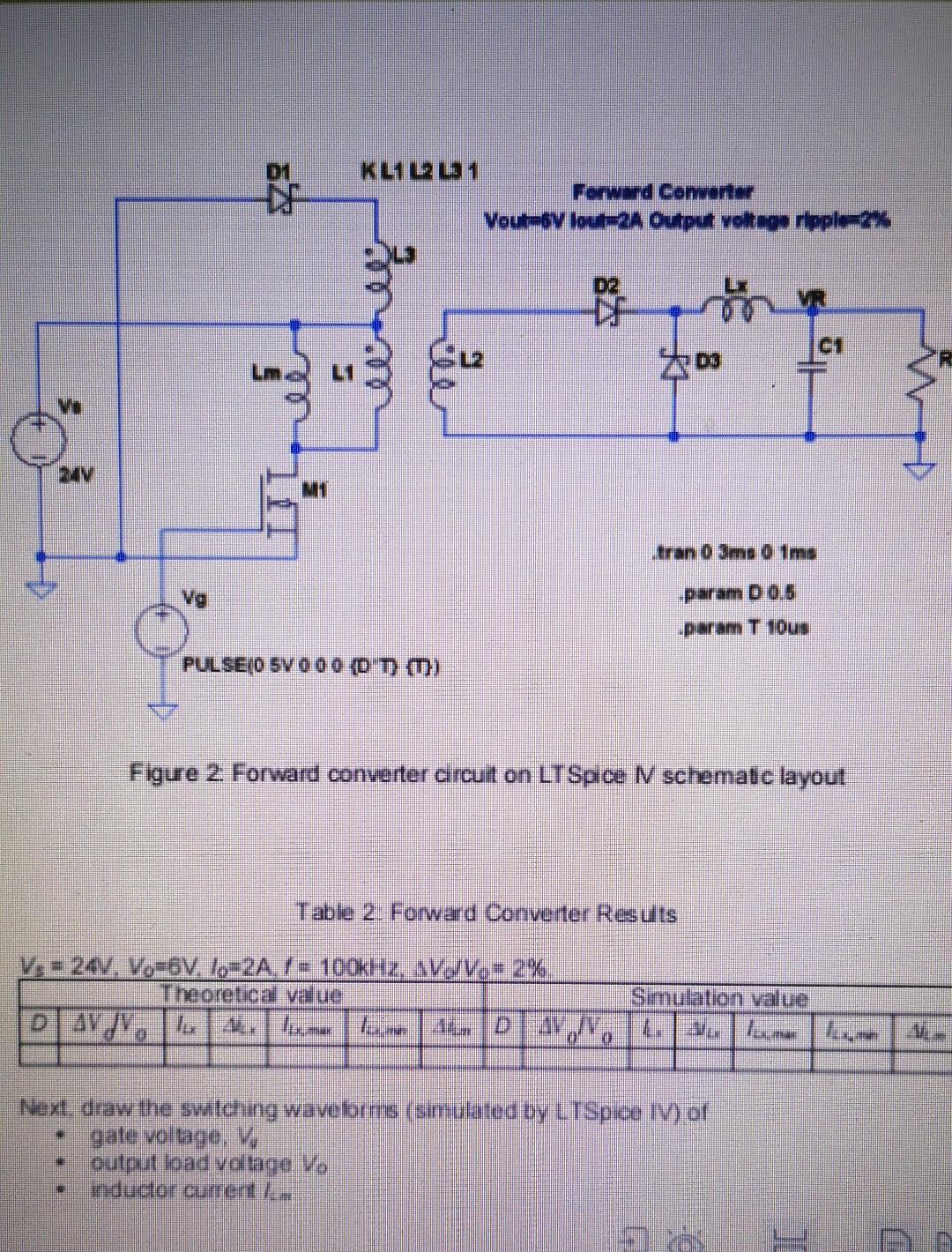 Solved &2 KL112131 Vout-tv lout=2A Output voltage ripple2% | Chegg.com