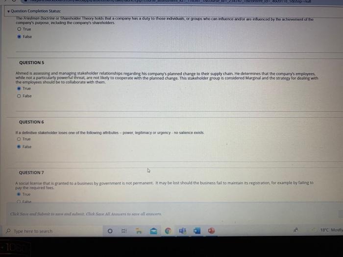 Solved content Tarp Question Completion Status The Friedman