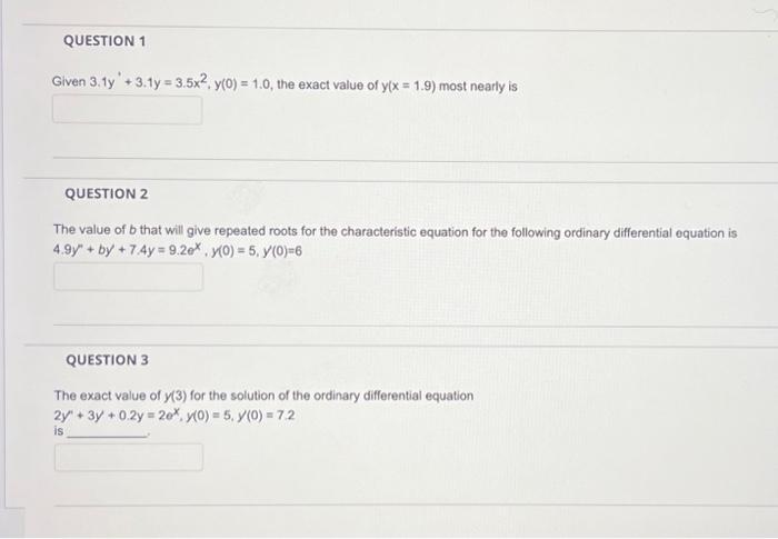 Solved please solve all 3 i just need the answer to see if i | Chegg.com