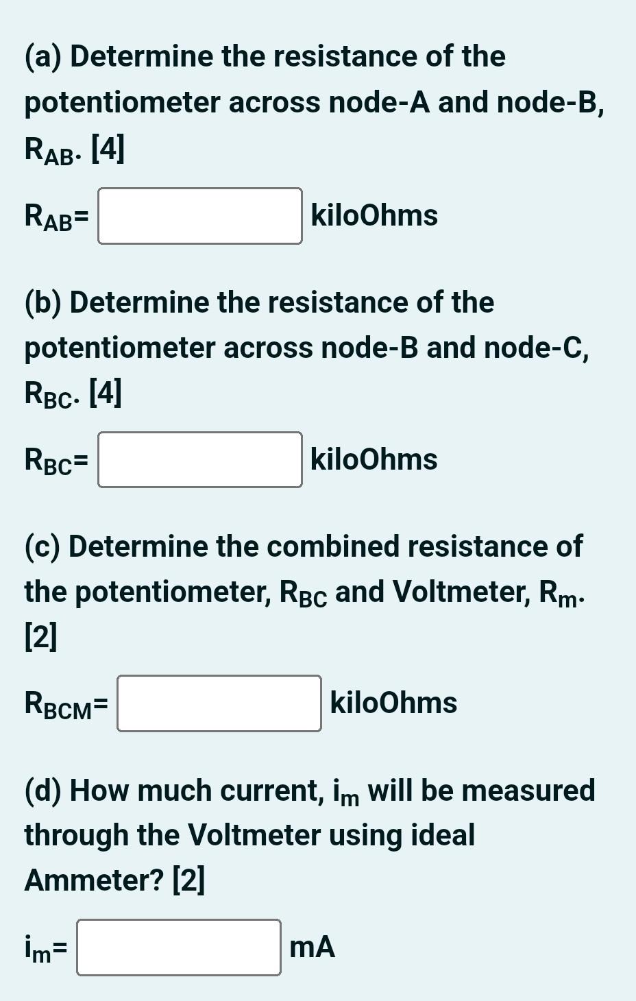 Solved A potentiometric displacement transducer with a