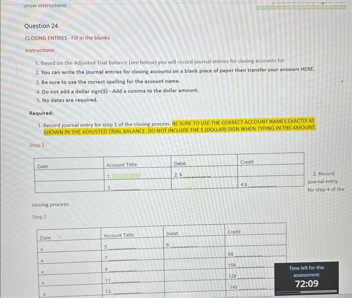 Repair Services Adjusted Trial Balance December | Chegg.com