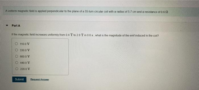 Solved A uniform magnetic field is applied perpendicular to | Chegg.com