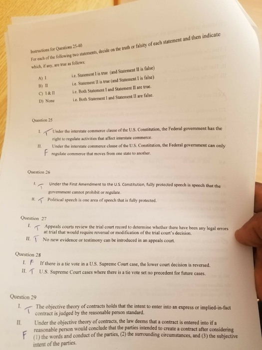 which statements about the supreme court are true