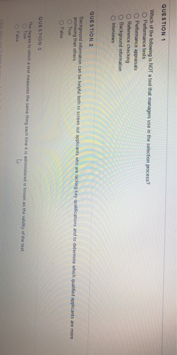 Solved QUESTION 1 Which of the following is NOT a tool that | Chegg.com