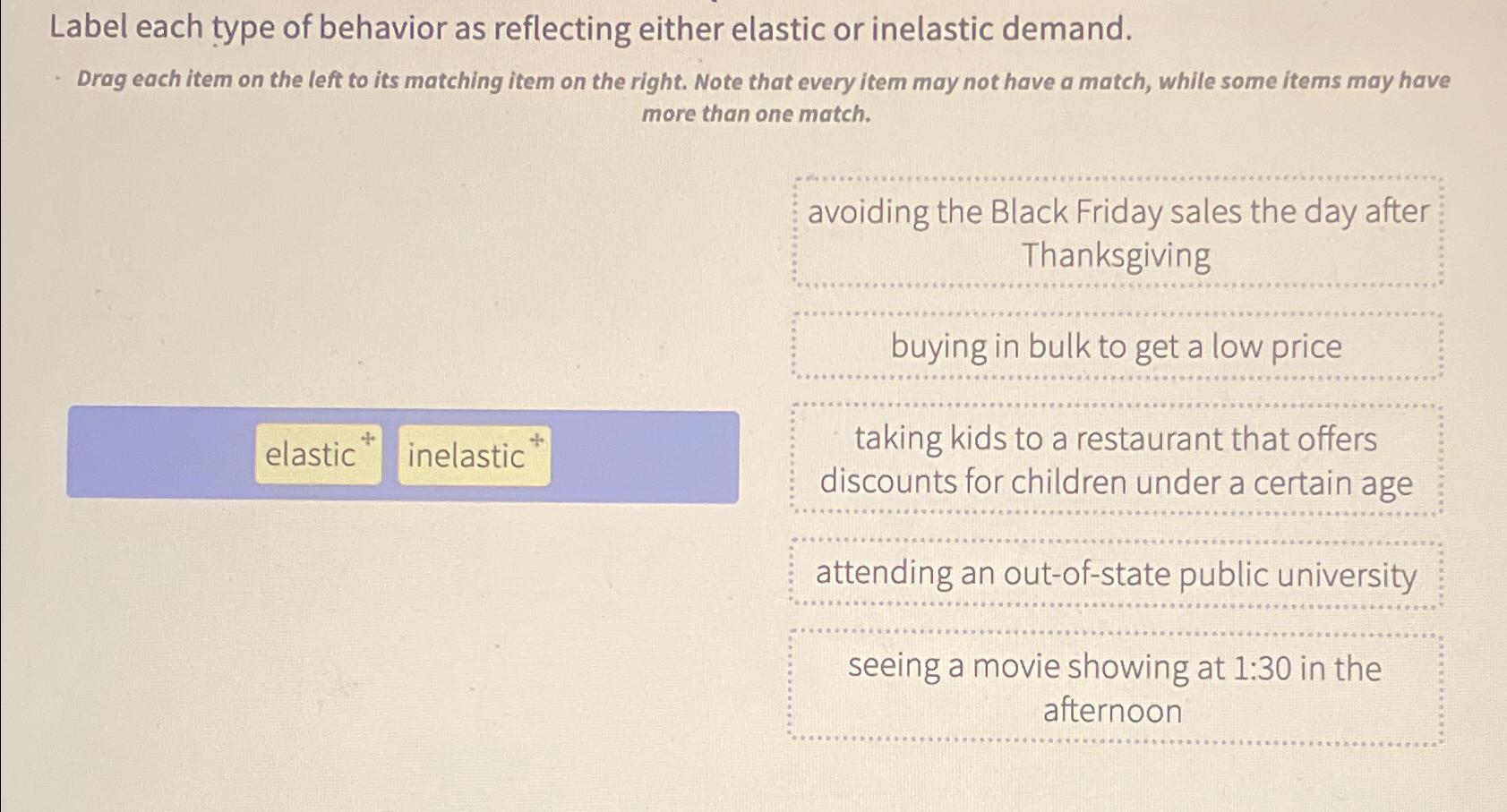 Solved Label each type of behavior as reflecting either | Chegg.com