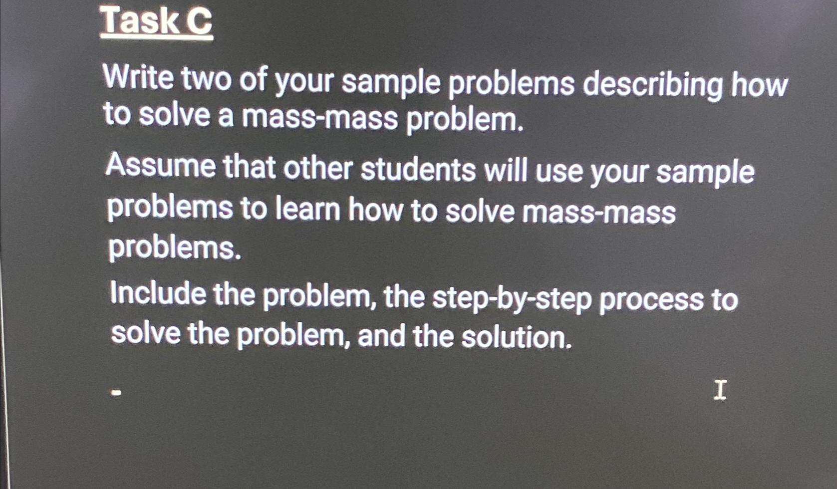 my homework lesson 4 solve mass problems