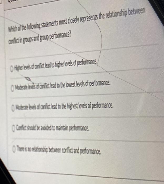 Solved Which of the following statements most closely | Chegg.com
