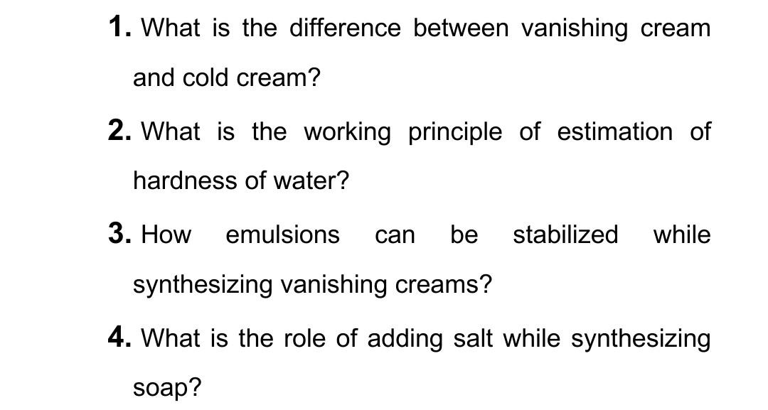 solved-1-what-is-the-difference-between-vanishing-cream-and-chegg