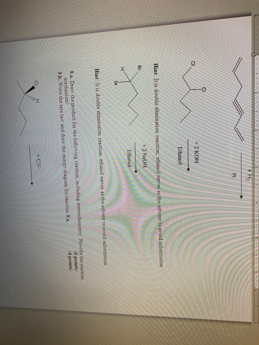 Solved H Pt Koh Ci Ethanol Hint It Is Double Chegg Com