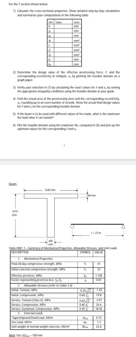 For the T-section shown below: 1) Calculate the | Chegg.com