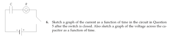 Solved Sketch a graph of the current as a function of time | Chegg.com