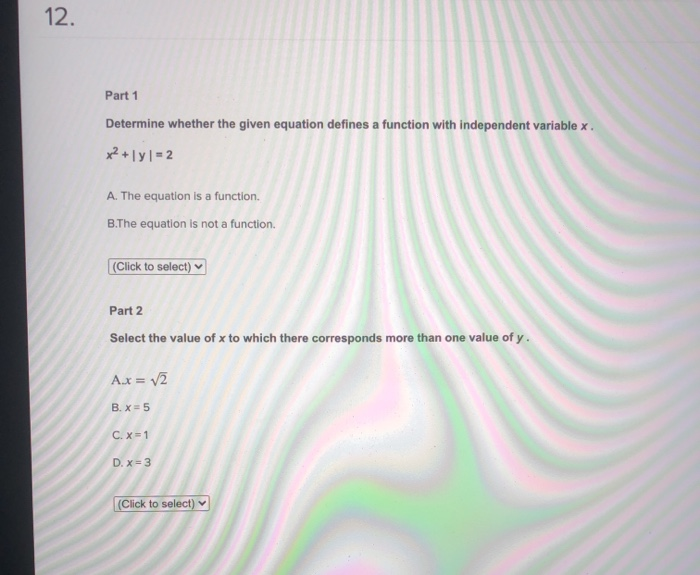 Solved Part 1 Determine whether the given equation defines a | Chegg.com