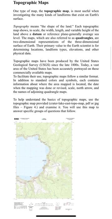 Types Of Topography Pdf Solved Introduction To Aerial Photographs And Topographic | Chegg.com