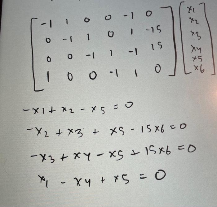 Solved given this 4x6 matrix, it is multiplied by a vector | Chegg.com