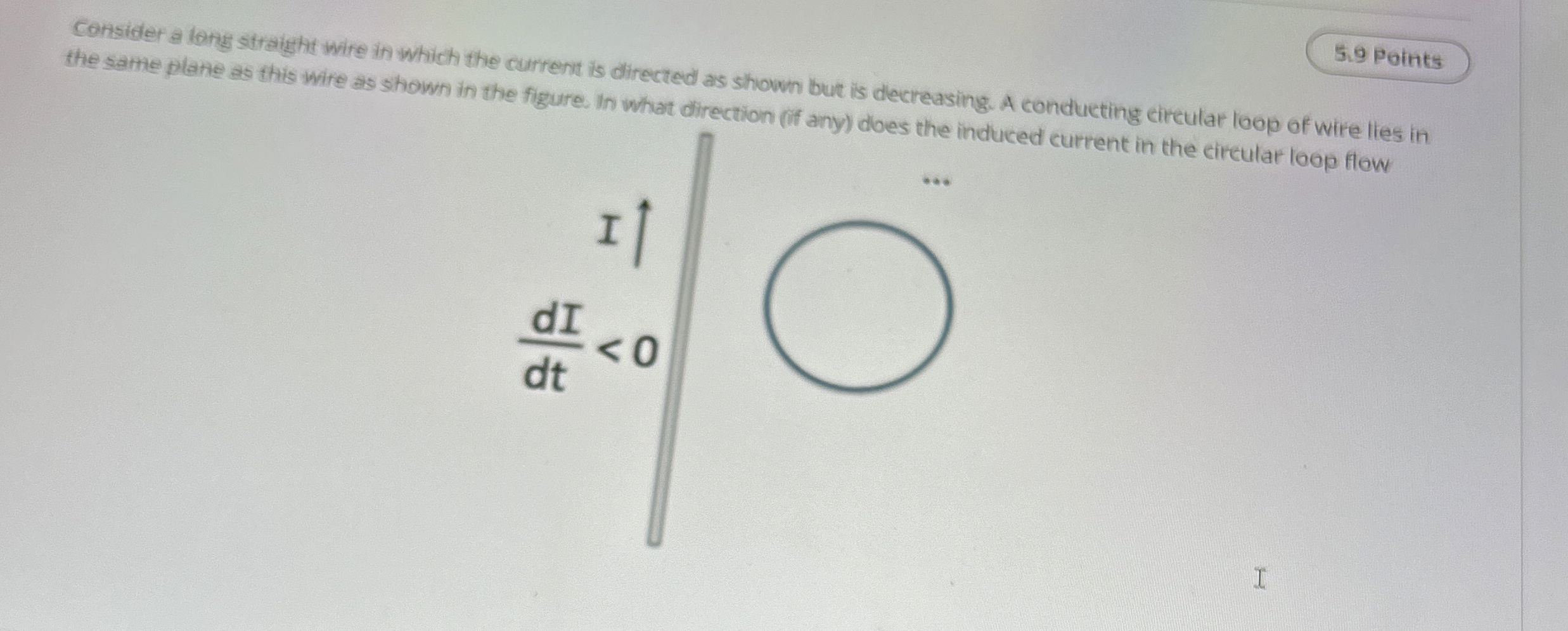 Solved Consider a longs straight wire in which the current | Chegg.com