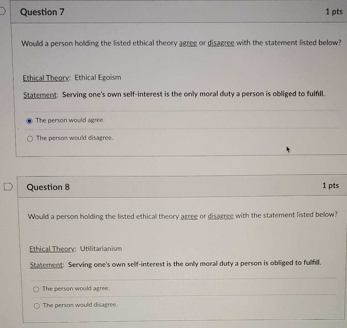 Solved Question 7 1 pts Would a person holding the listed | Chegg.com