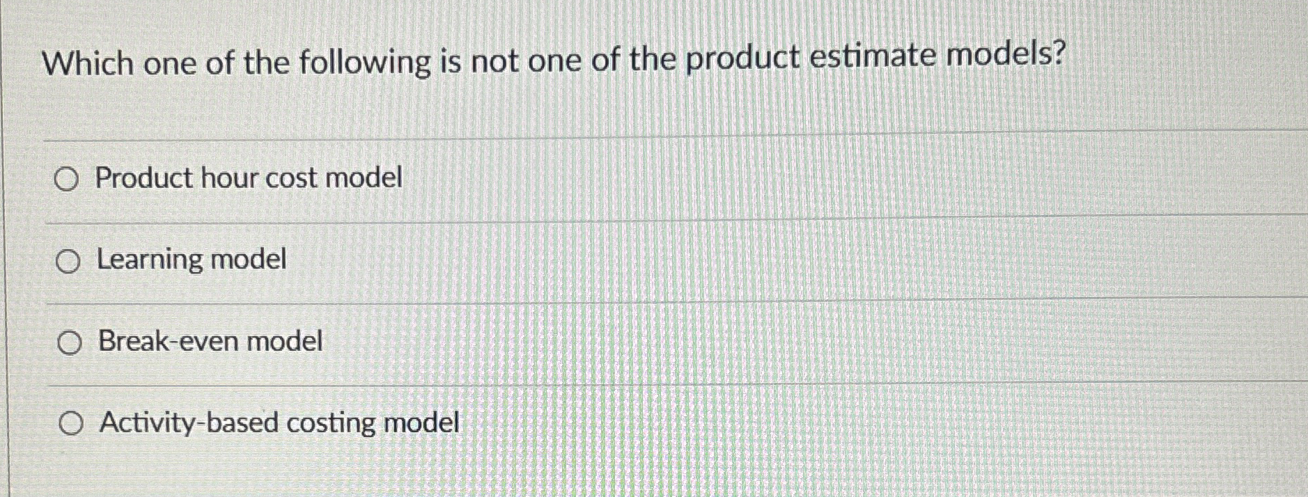 Solved Which one of the following is not one of the product | Chegg.com
