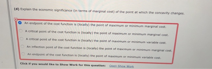 Solved Question 26 Let C Q Be The Total Cost Of Producin Chegg Com