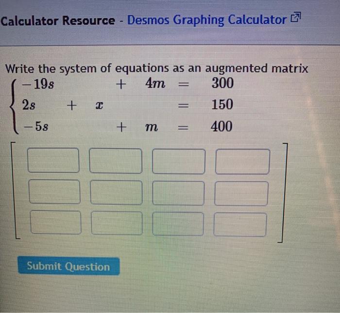 Desmos matrix on sale