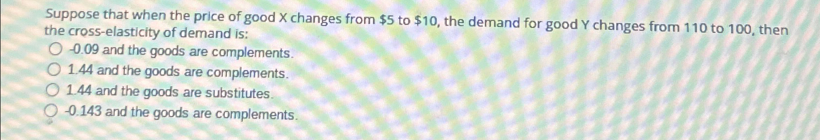 Solved Suppose that when the price of good x ﻿changes from | Chegg.com