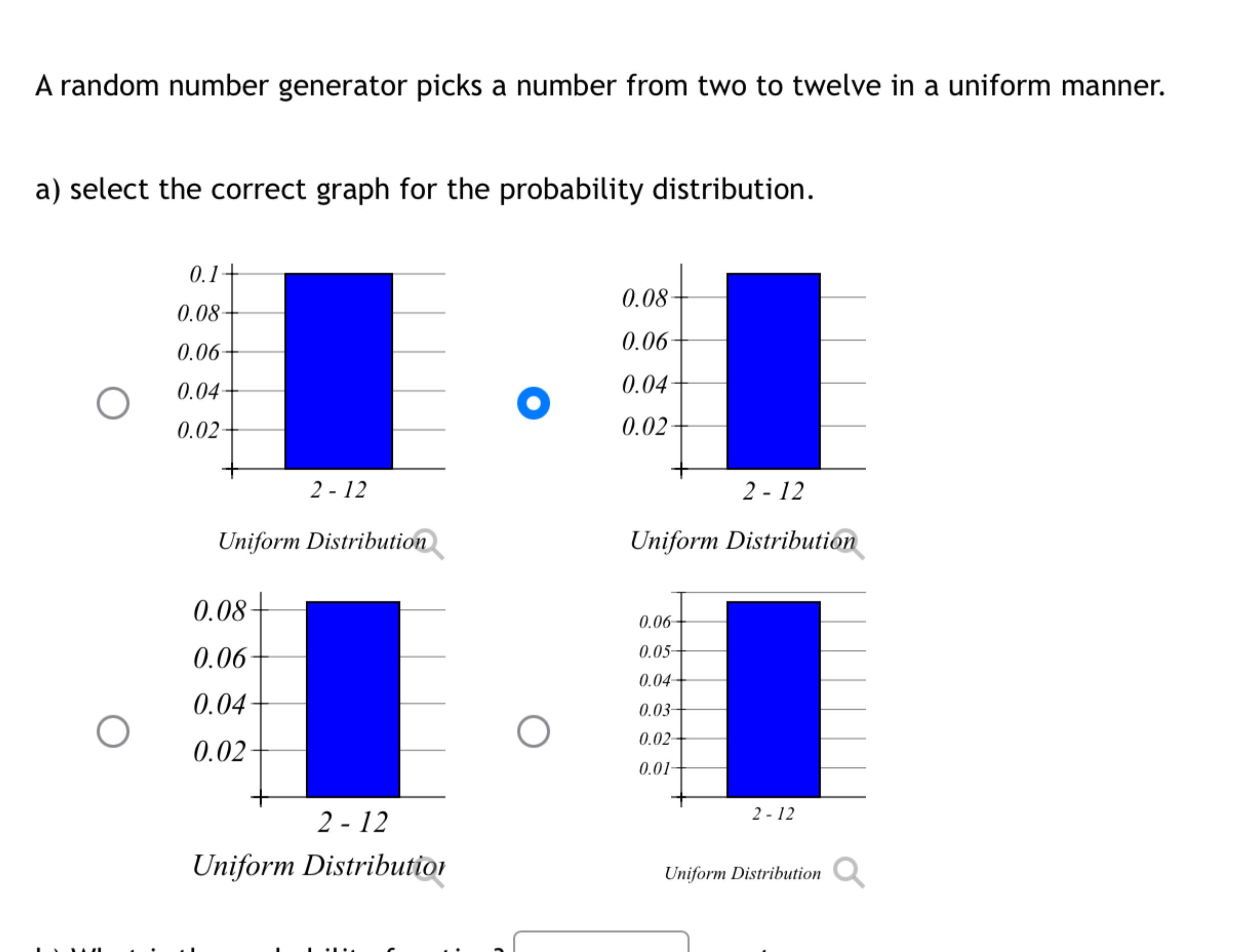A random number generator picks a number from two to | Chegg.com