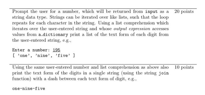 Solved a Prompt the user for a number, which will be | Chegg.com