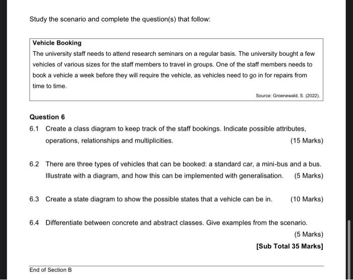 Solved Study the scenario and complete the question(s) that | Chegg.com