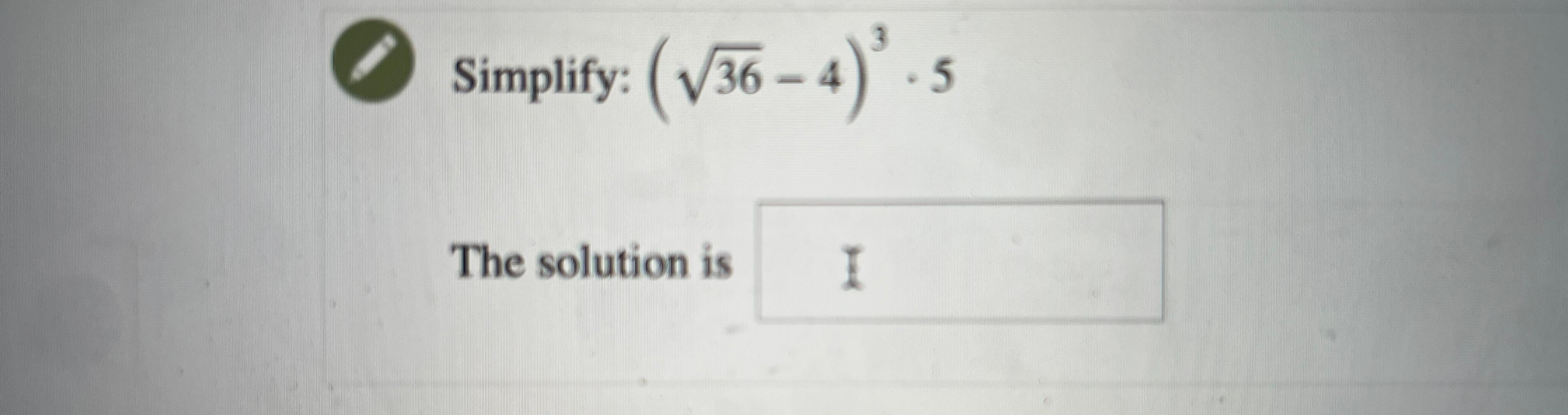 Simplify sqrt(-36) 