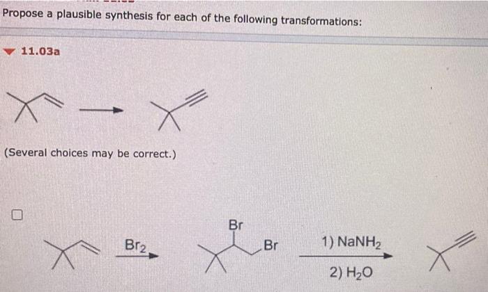 Solved Propose a plausible synthesis for each of the | Chegg.com