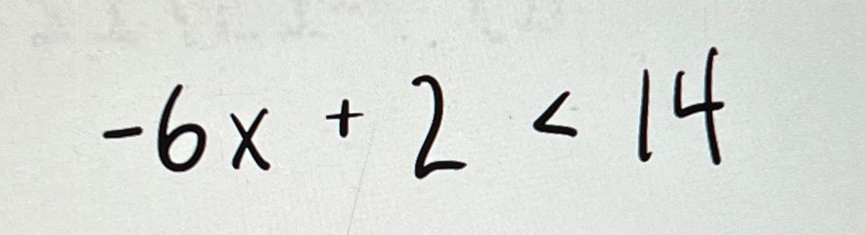 6x 2 6x 14 on a number line