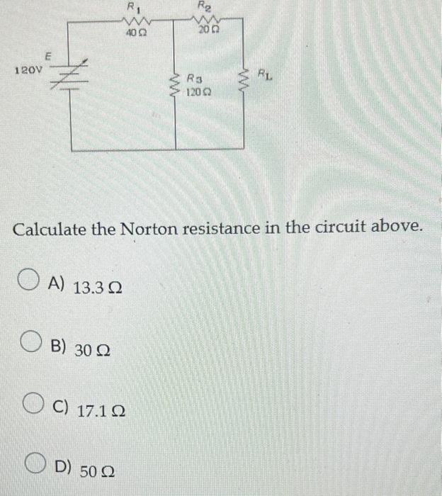 Solved Calculate the Norton resistance in the circuit above.