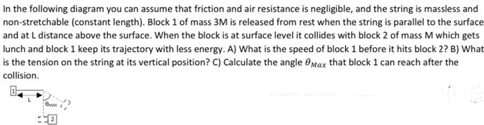 Solved In The Following Diagram You Can Assume That Friction | Chegg.com