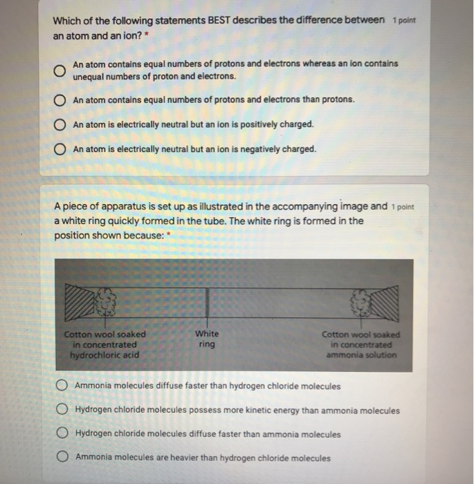 Solved Which Of The Following Statements BEST Describes T