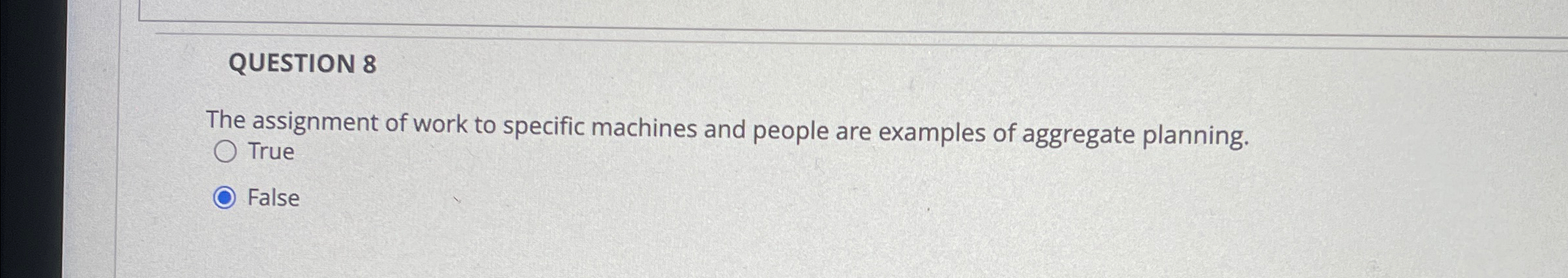 the assignment of work to specific machines