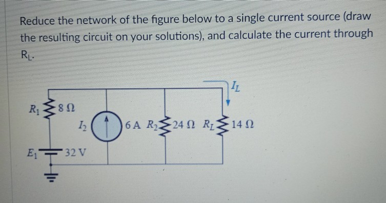 Solved Reduce the network of the figure below to a single | Chegg.com