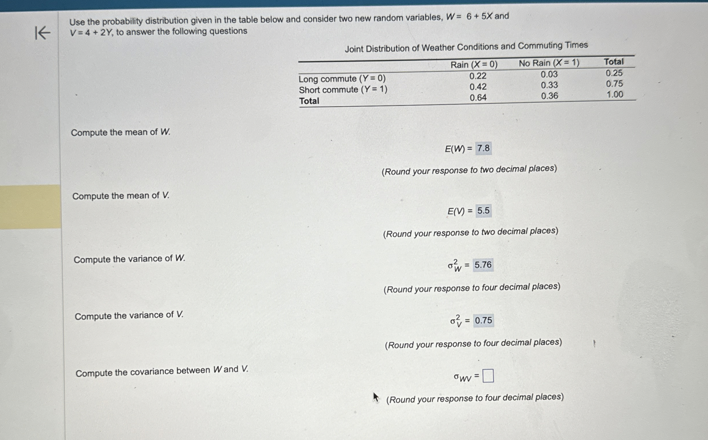 Solved Use the probability distribution given in the table