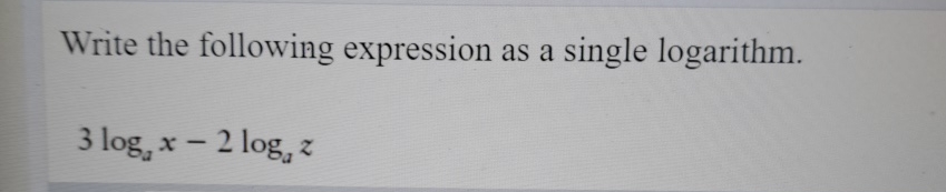 Solved Write the following expression as a single | Chegg.com
